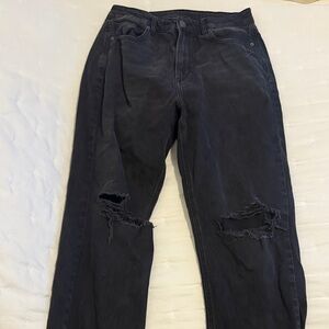 Black Distressed American Eagle Jeans